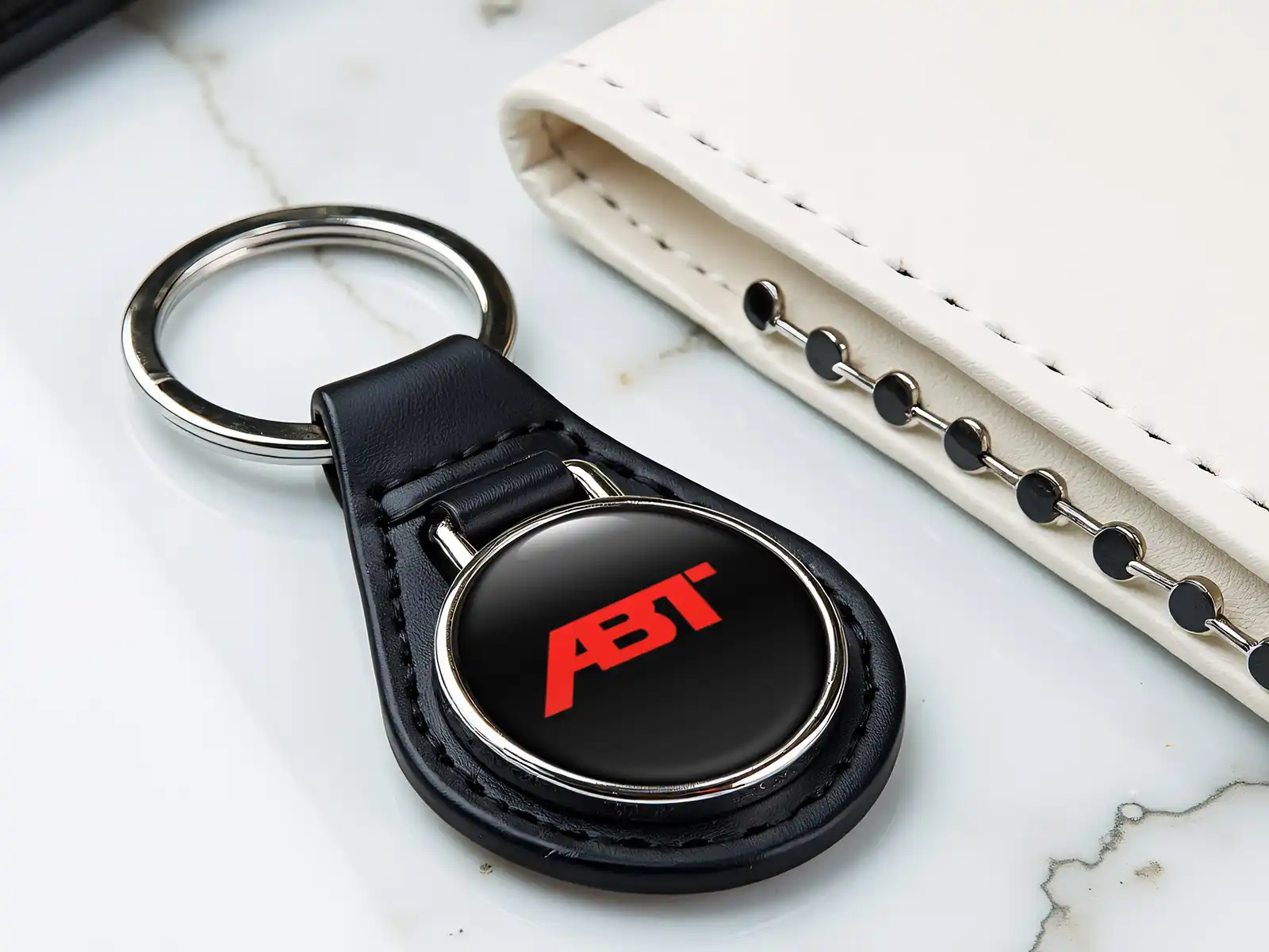 ABT Key Holder Leather Stylish Modern Tuning Force